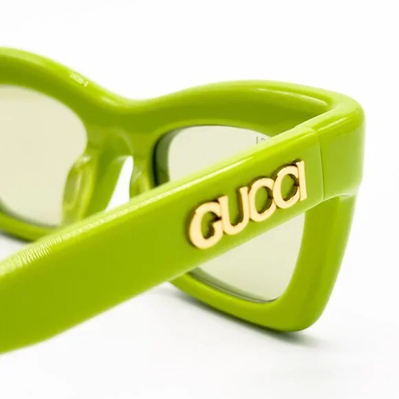 NEW GUCCI SUNGLASSES GG1773S 006 GREEN WOMEN EYEWEAR NEW GUCCI GG1773S 006 GREEN CAT EYE WOMEN SUNGLASSES GUCCI  main image 3